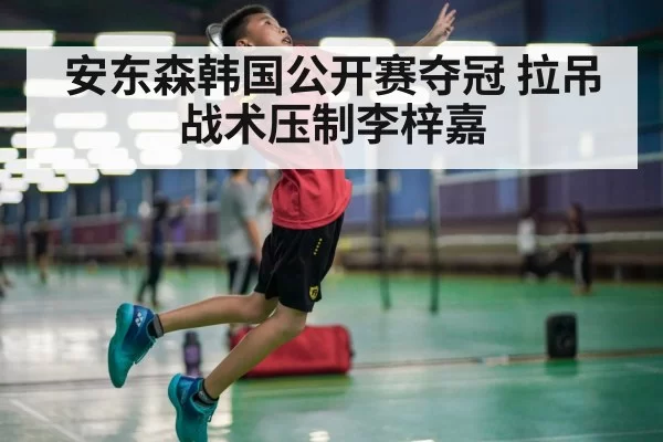 安东森韩国公开赛夺冠 拉吊战术压制李梓嘉 - huatihui